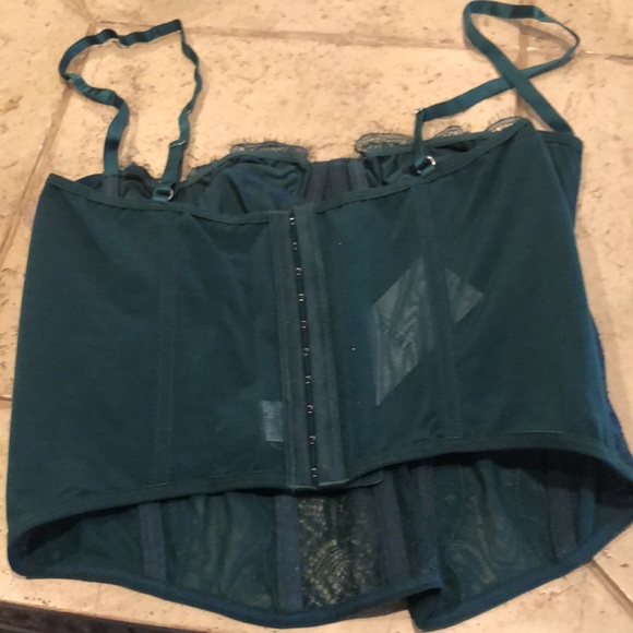 Drrita Emerald Green Corset Top L - Picture 5 of 9